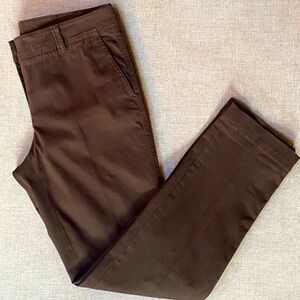 Talbots brand, ‘Perfect Chino’ style, women’s size 4, brown, like new.